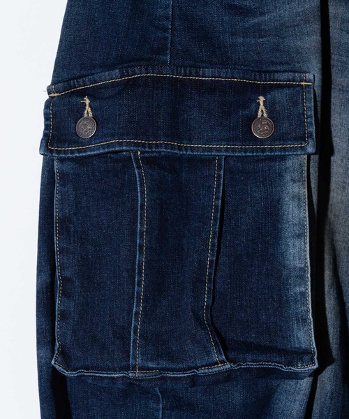 glamb（グラム） カーゴパンツ Cropped Denim Cargo Pants