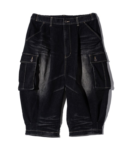 glamb（グラム） カーゴパンツ Cropped Denim Cargo Pants