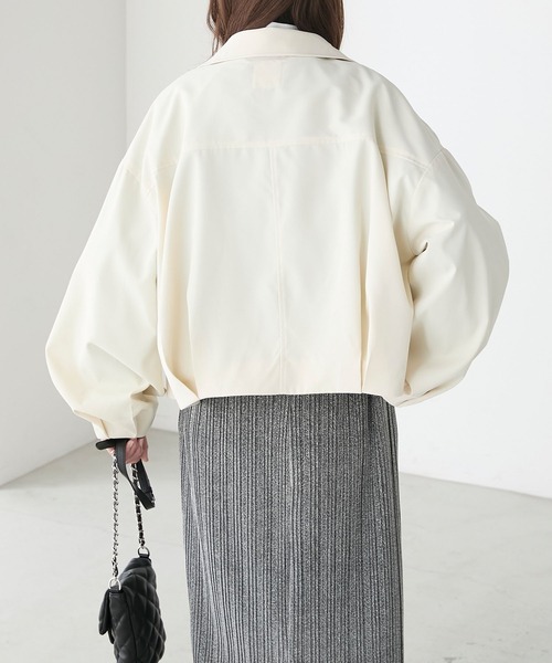 【2024年発売】新品・未使用　バルーンブルゾン　コクーンブルゾン BONLECILL ブルゾン アウター オーバルロゴ刺繍コクーンブルゾン
