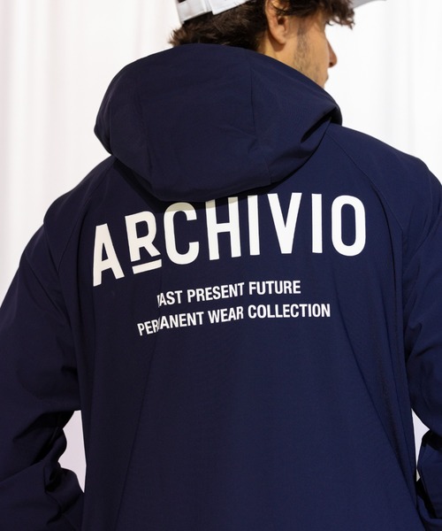 archivio パーカー 「MENS」UV冷感バックロゴパーカー「2024年春