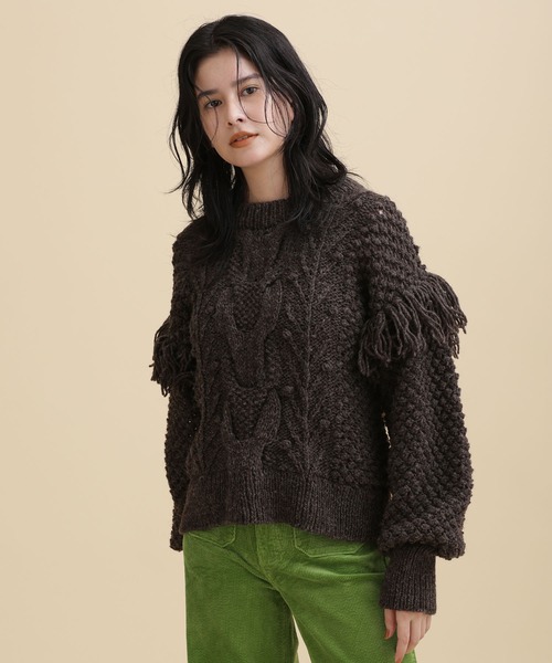「CASA FLINE」 長袖ブラウス FREE ベージュ レディース CASA FLINE 「CASA FLINE」 長袖ブラウス FREE ベージュ