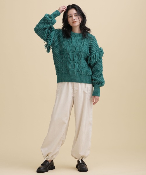 CASA FLINE 「CASA FLINE」 長袖ニット FREE アイボリー