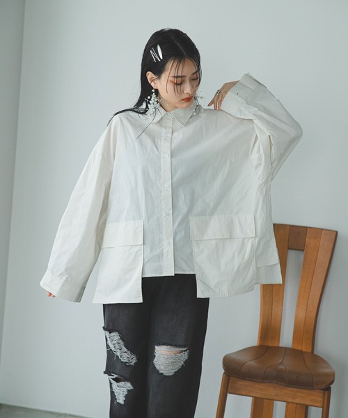 ブラウス シャツ ビッグポケット チェック シャツ レディース BIGポケットチェックシャツ（シャツ/ブラウス）｜CIAOPANIC