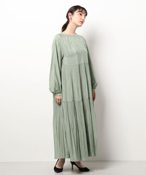 Spick & Span」 長袖ワンピース FREE ライトグリーン レディース 