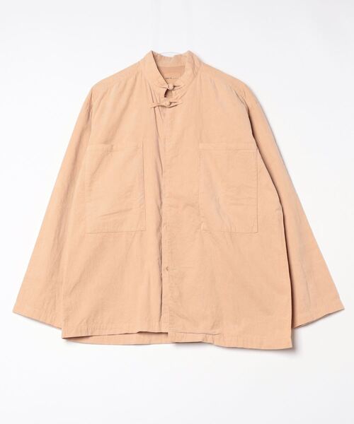 ブラウス シャツ MARU TO/マルト Cacao Dye China Workshirt/カカオダイ チャイナワークシャツ レディース
