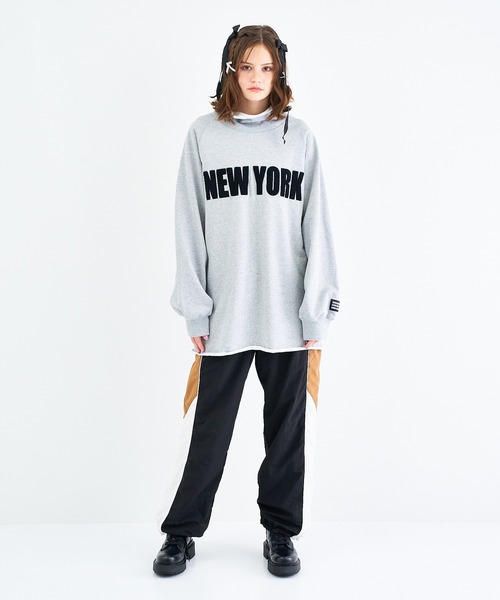 Alexanderwangクロップド丈ハイネックスウェット ロゴ刺繍黒XS alexanderwang アレキサンダーワング ブラック クロップド スウェット