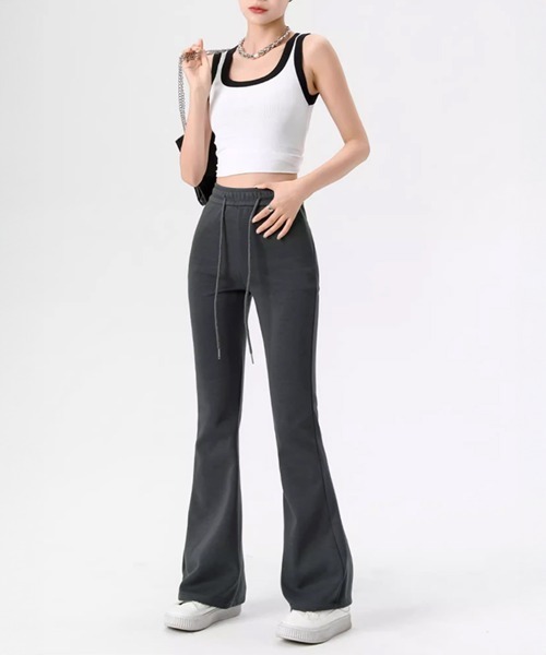 【Magda Butrym】 High-riseジャージフレアパンツ High-rise flared leggings in red - Magda Butrym | Mytheresa
