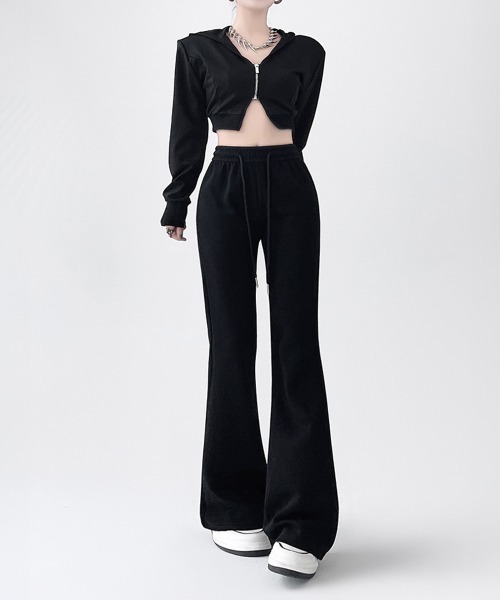 【Magda Butrym】 High-riseジャージフレアパンツ High-rise flared leggings in red - Magda Butrym | Mytheresa