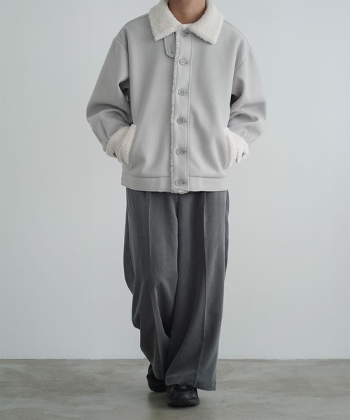 molk ブルゾン アウター 「molk」2wayスタンドネックメルトンボア