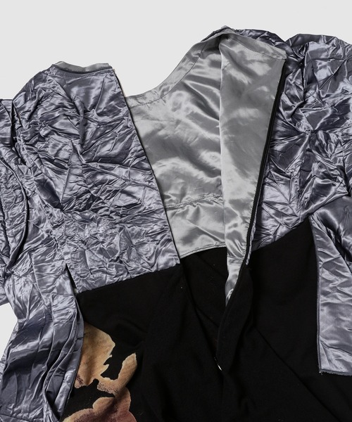 Meryll Rogge COMBO DRAPED PALMTREE TOP W/ SLEEVES レディース