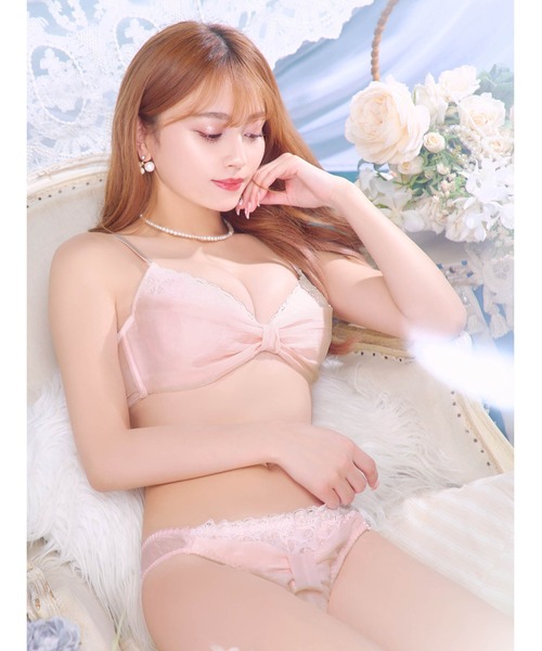 ブラジャー ショーツセット プリンセス リボン ガーリー ＆ フルバック 