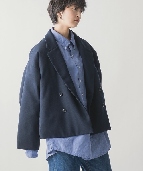 ダウンジャケット ダウン 「miffew/ミフュー」DOUBLE BREASTED TAILORED DOWN JACKET メンズの画像