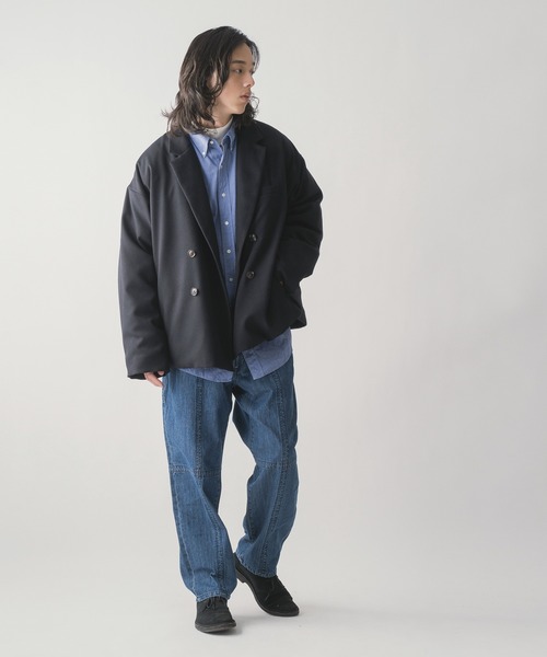 ダウンジャケット ダウン 「miffew/ミフュー」DOUBLE BREASTED TAILORED DOWN JACKET メンズの画像