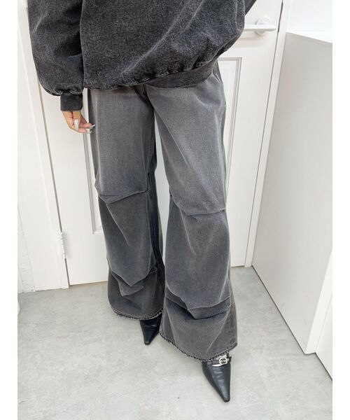 EVRIS（エヴリス） ジーンズ デニム デニムパンツ ニータックワイド