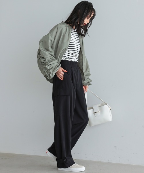 itto カーゴパンツ 2WAY裾ボタンストレッチカーゴパンツ/ジョガー