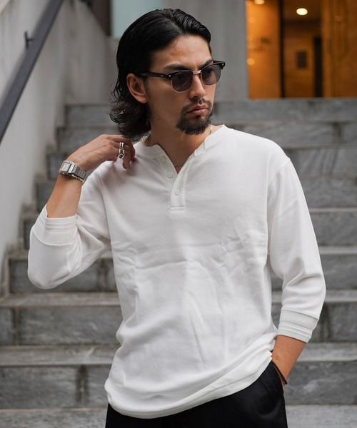 Schott N.Y.C tシャツ Schott/ショット/HALF SLEEVE HENRY NECK
