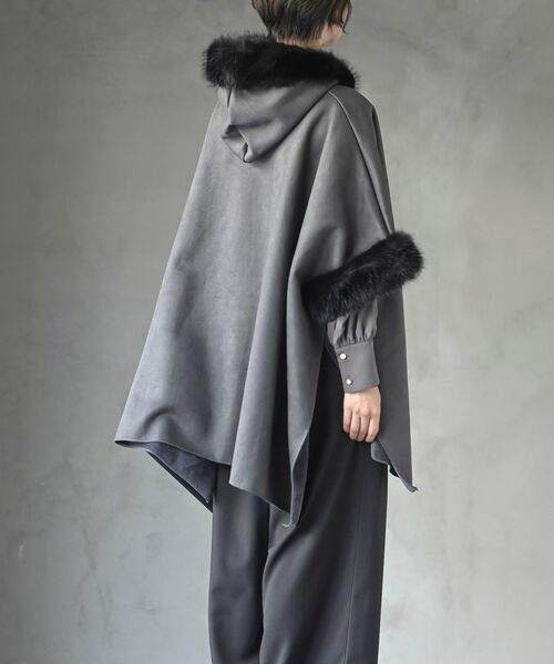 r・p・s(アールピーエス) ポンチョ フェイクファーポンチョコート r・p・s(アールピーエス) ポンチョ フェイクファーポンチョコート