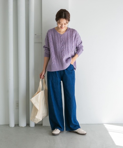 URBAN RESEARCH DOORS ニット セーター ハミルトンウールアラン