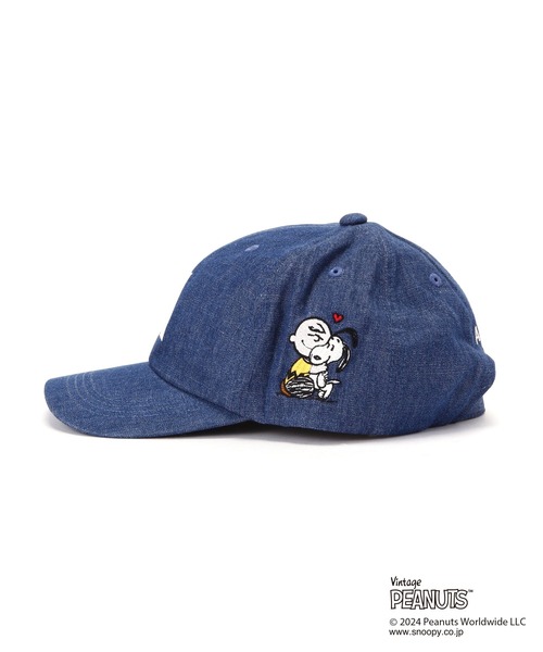 AVIREX PEANUTS スヌーピー キャップ　コラボ　新品 PEANUTS キャップ 帽子 「AVIREX×PEANUTS」DENIM CAP