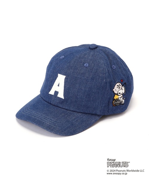 AVIREX PEANUTS スヌーピー キャップ　コラボ　新品 PEANUTS キャップ 帽子 「AVIREX×PEANUTS」DENIM CAP
