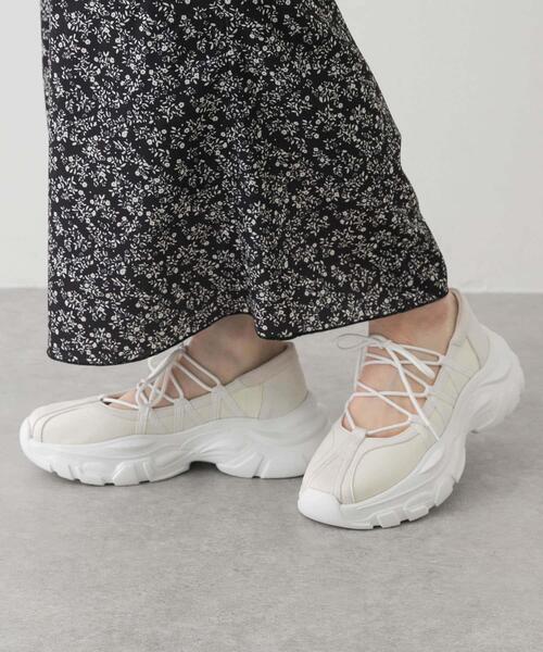 新品　アーバンリサーチ　消臭　抗菌　レースアップバレエスニーカー　Ｍ SENSE OF PLACE by URBAN RESEARCH スニーカー 「抗菌」「消臭
