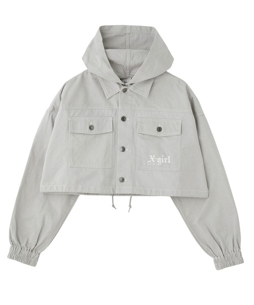 X-girl（エックスガール） ブルゾン アウター 2WAY CROPPED JACKET