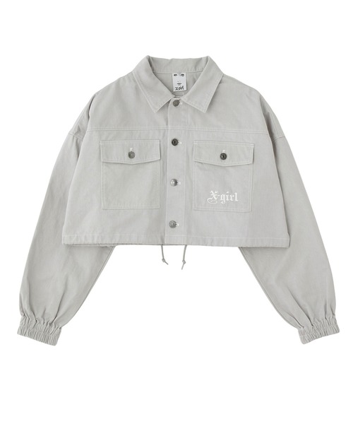 X-girl（エックスガール） ブルゾン アウター 2WAY CROPPED JACKET