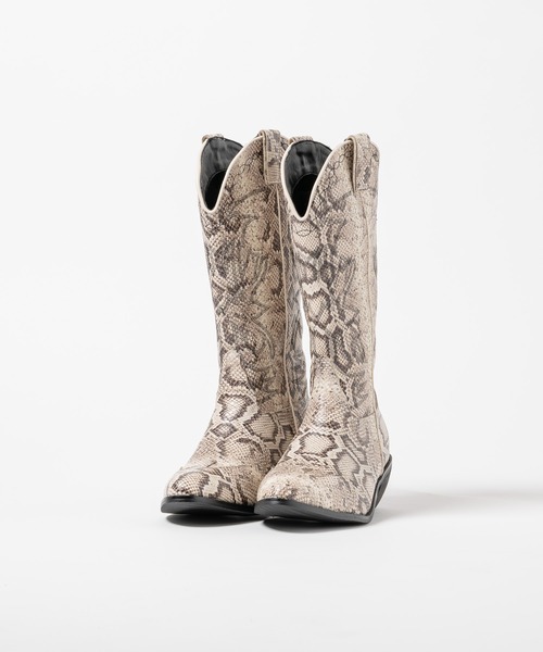 soerte ブーツ Cow Leather Western Long Boots / カウレザー