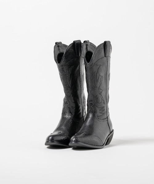 ウエスタンブーツ soerte soerte ブーツ COW LEATHER WESTERN LONG BOOTS/カウレザー