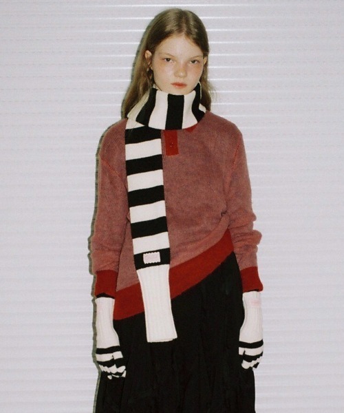 Rockfish Weatherwear マフラー ストール STRIPE RIBBED MUFFLER