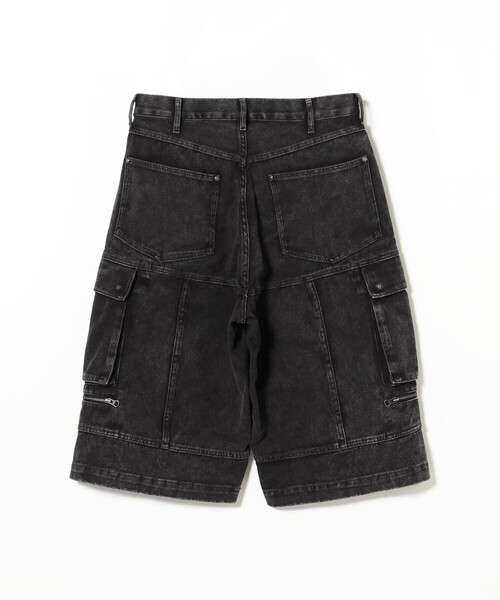 【未使用】BEAMS x Vaporize 黒 カーゴパンツ M BEAMS DESIGN（ビームス デザイン）秋冬コレクション ペインター