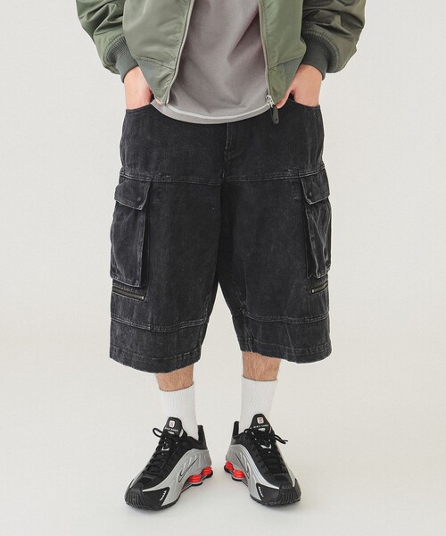 【未使用】BEAMS x Vaporize 黒 カーゴパンツ M vaporize カーゴパンツ フレア black M（中古・古着通販BEAMS