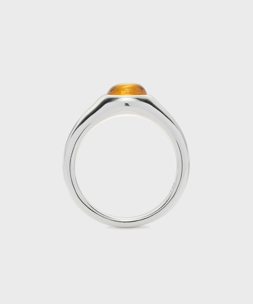 NOJESS 指輪 リング シルバーシトリンピンキーリング レディース