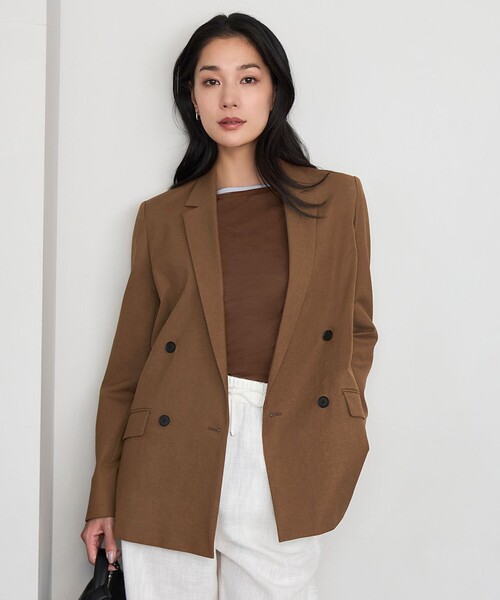 ICB  LooseWeave ダブルブレストジャケット セール】LooseWeave ダブルブレストジャケット（テーラード
