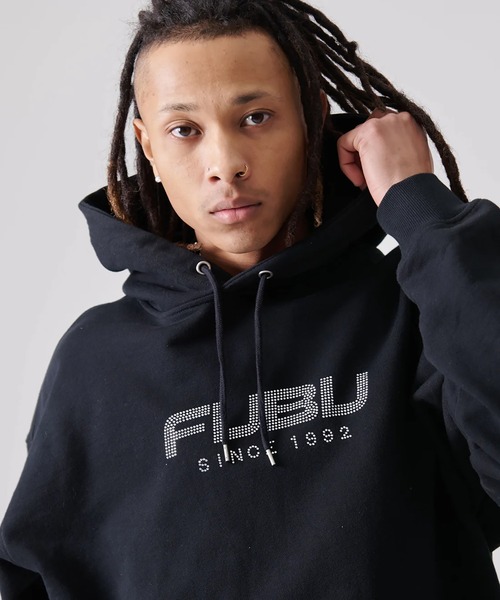 FUBU（フブ） パーカー FUBU-Rhinestone OG Logo Hoodie メンズ