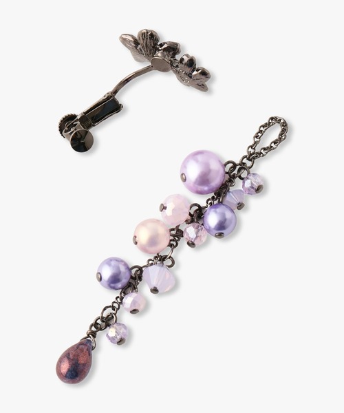 【ANNA SUI】即対応 夜桜と蝶モチーフ イヤリング ANNA SUI イヤリング 夜桜と蝶モチーフ レディース : ZOZOTOWN