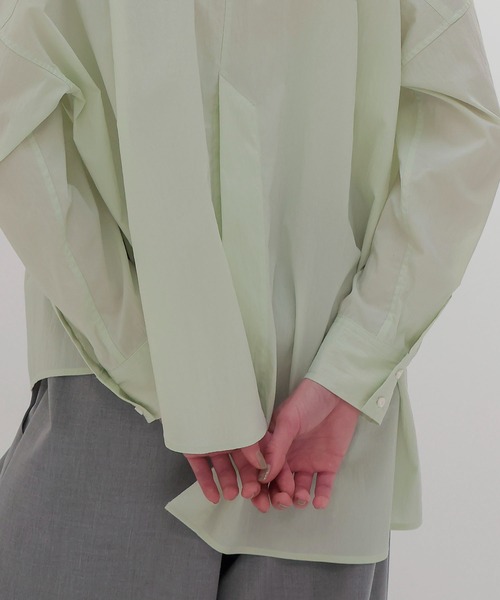 DRESSLAVE ブラウス シャツ new model asymmtric shirt(ニュー