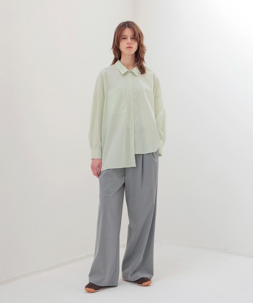 DRESSLAVE ブラウス シャツ new model asymmtric shirt(ニュー