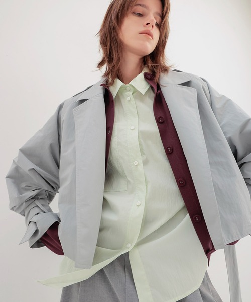 DRESSLAVE アシンメトリー シャツ ブラウス DRESSLAVE ブラウス シャツ new model asymmtric shirt(ニュー