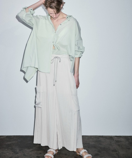 DRESSLAVE アシンメトリー シャツ ブラウス DRESSLAVE ブラウス シャツ new model asymmtric shirt(ニュー
