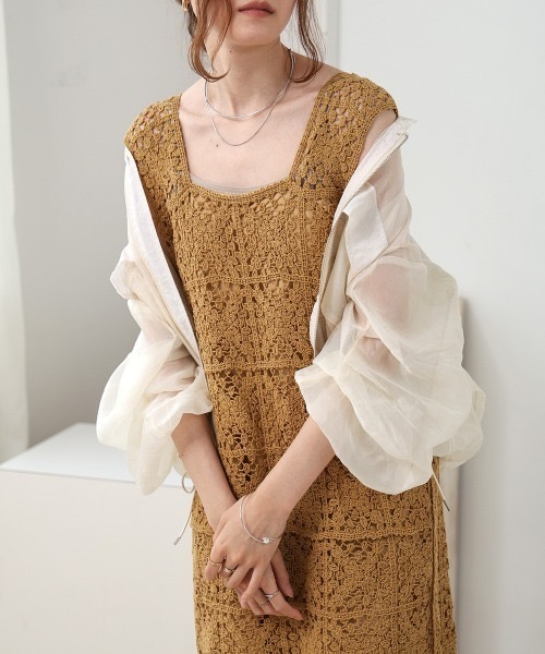 BAB（バブ） ワンピース 「XS〜M 低身長向けサイズあり」クロシェ