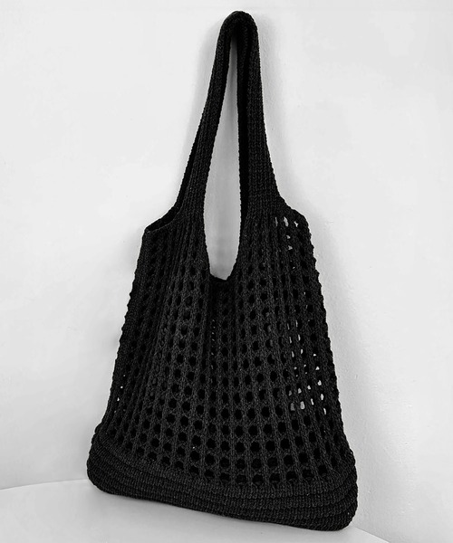 【早い者勝ち】古着　ニット　ショルダーバック ニットショルダーバッグ いちご柄 - メルカリ