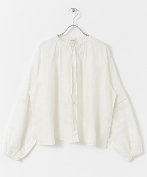URBAN RESEARCH DOORS tシャツ リネンハシゴレースブラウス