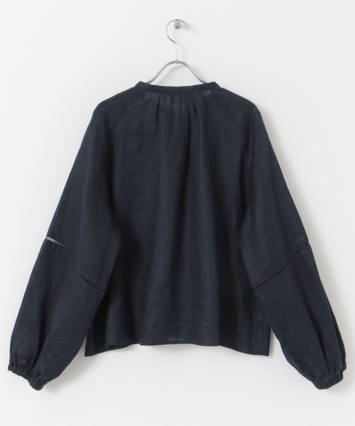 URBAN RESEARCH DOORS tシャツ リネンハシゴレースブラウス