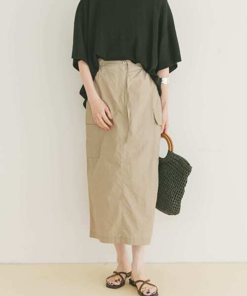 アーバンリサーチ　タイトスカート ITEMS URBANRESEARCH スカート ナイロンカーゴタイトスカート