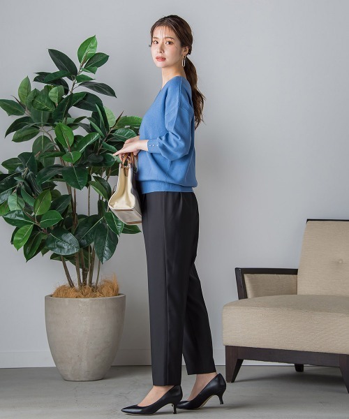 「VICKY」 Vネックニット M ベージュ レディース_画像3