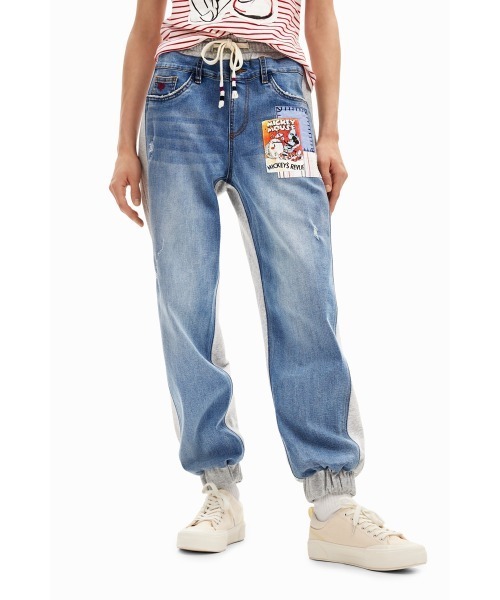 [Desigual] Denim брюки L серый женский 