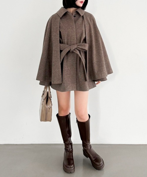 「Heather」 ステンカラーコート FREE ブラウン系その他 レディース_画像3