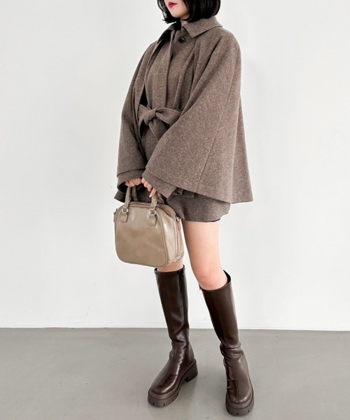 「Heather」 ステンカラーコート FREE ブラウン系その他 レディース_画像4