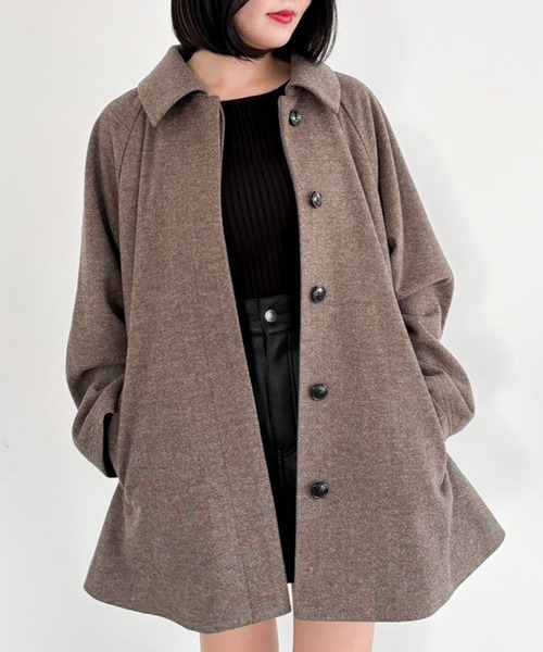 「Heather」 ステンカラーコート FREE ブラウン系その他 レディース_画像6